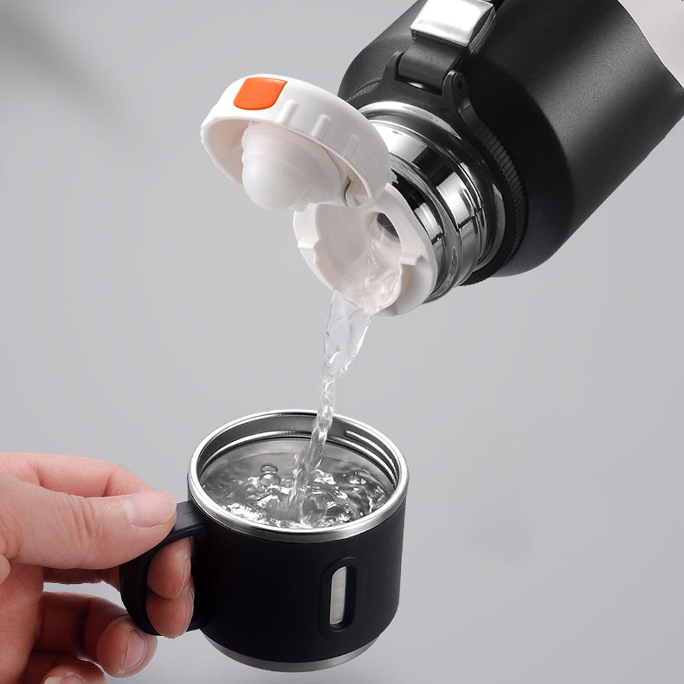 Ảnh Bình Giữ Nhiệt Maxcare 800ml Inox 316 cao cấp Giữ Nhiệt 6-10 Giờ Có Cốc Đựng Trà, Lõi Lọc, Quai Đeo Silicon 3