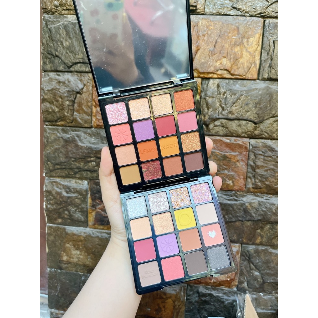 Màu mắ Lemonade Aesthetic Eyeshadow Palette 16 ô | Shopee Việt Nam