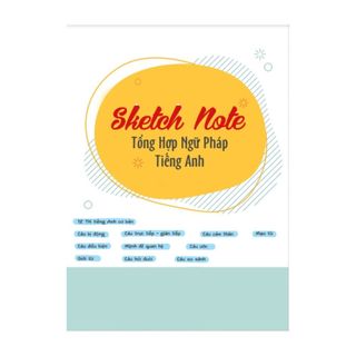 Quà tặng - Sketch note - Tổng hợp ngữ pháp tiếng Anh