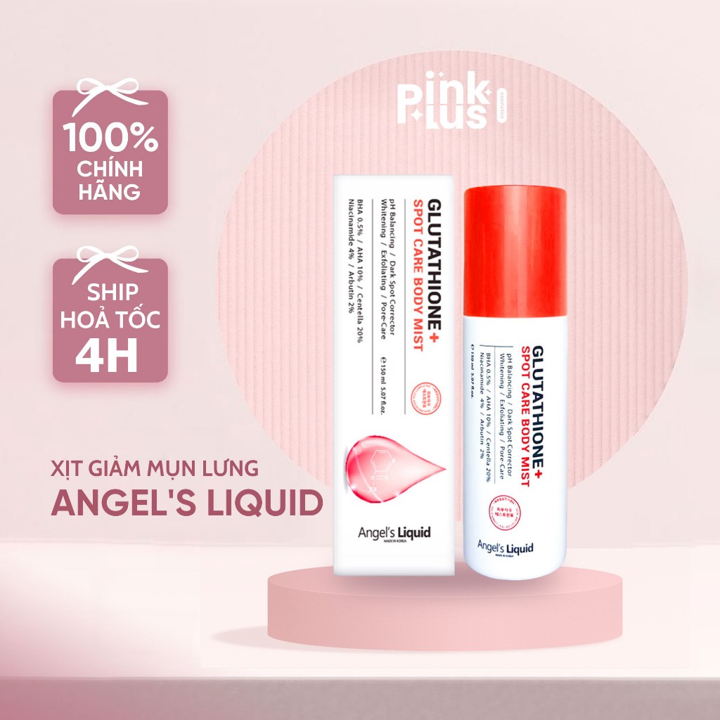 Xt gim mn lng Angel's Liquid Glutathione Plus Centella Calming Body Mist  150ml | Shopee Vit Nam