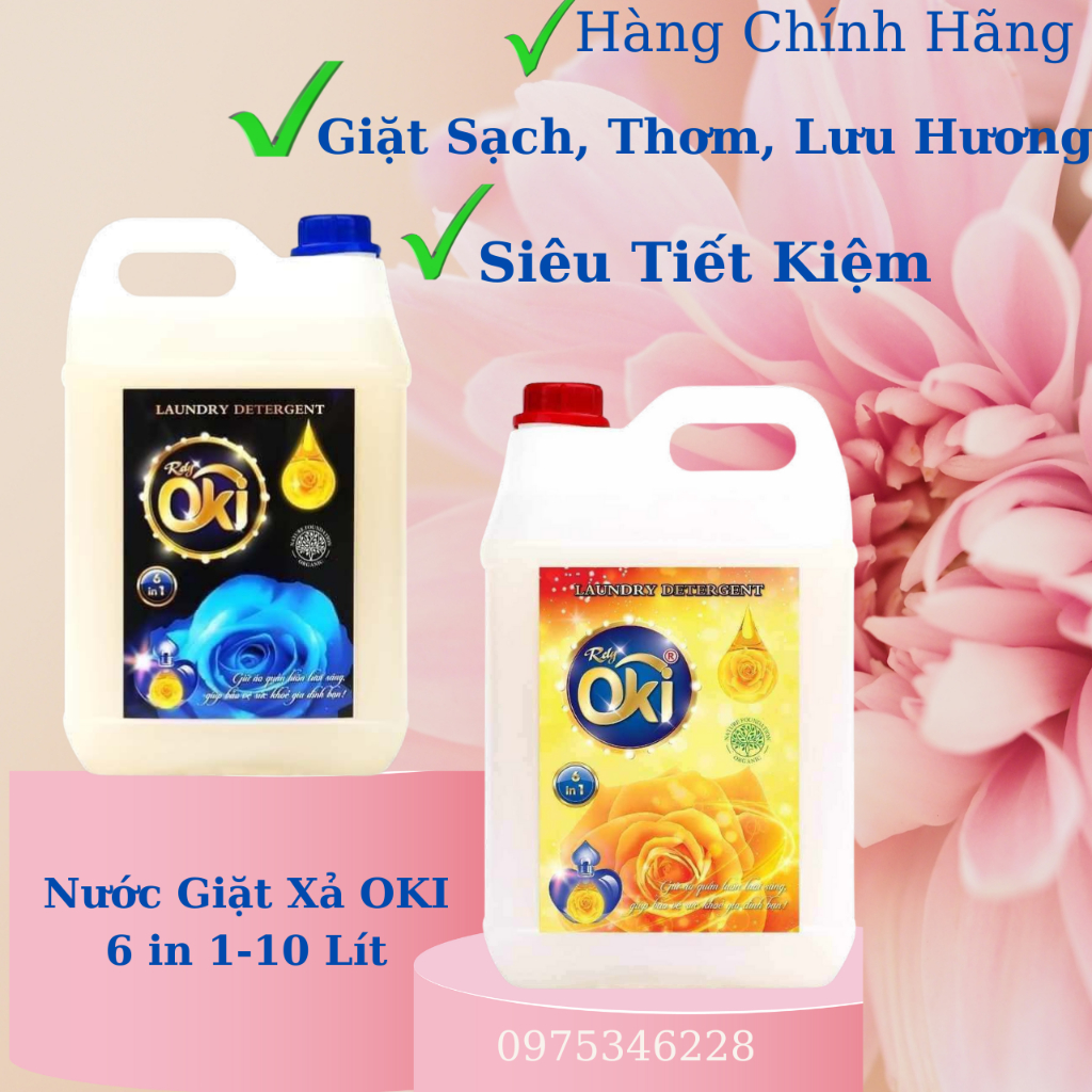 Nước Giặt xả OKI 6in 1 10kg