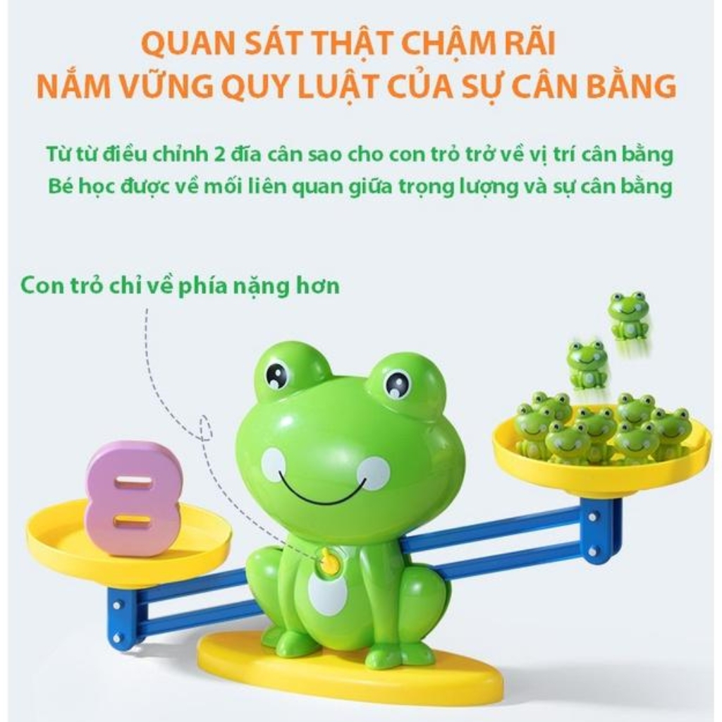 Ảnh Đồ Chơi Cân Bằng Ếch Con Giúp Bé Rèn Luyện Tư Duy, Làm Quen Với Tóan 1