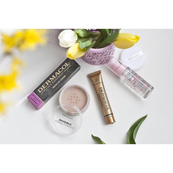 [COMBO MAKEUP] SERUM LÓT KIỀM DẦU + KEM NỀN DERMACOL + PHẤN BỘT