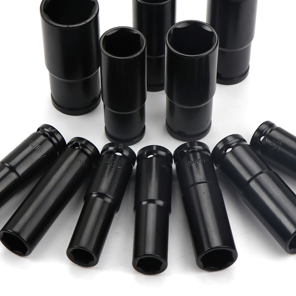 Bộ Khẩu 10 Món Boshun, Đầu 1/2 Dùng Cho Máy Siết Bulong, Thép Cao Cấp, Chống Gỉ, Chống Vỡ Hàng Chính Hãng