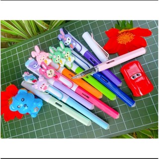 Combo 10 bút máy tẩy được thân nhỏ tặng kèm charm cute