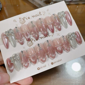 221.(hồng) nailbox mắt mèo nhũ khổng tước
