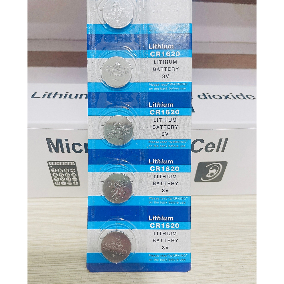 Vĩ Pin CR1620 Lithium 3V / DL1620 / ECR1620 / GPCR1620