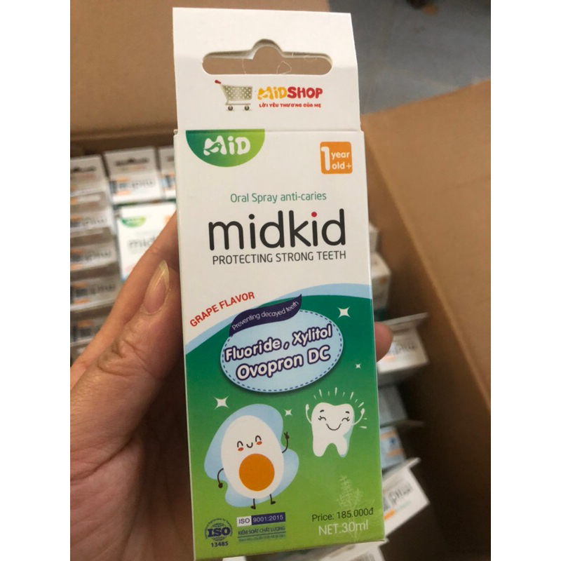 [tặng kèm bàn chải] Xịt chống sâu răng cho bé midkid giảm hôi miệng, ố vàng răng, sâu sún răng, an toàn cho bé