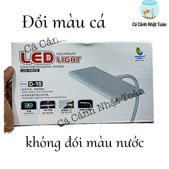 JENECA D16 ĐÈN LED KẸP MINI BỂ CÁ ĐỔI MÀU CÁ KHÔNG ĐỔI MÀU NƯỚC