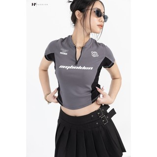 Áo Thun Nữ Croptop JP FASHION Chất Liệu Mềm Mát Co Dãn, áo thun body tôn dáng chuẩn form 10209709