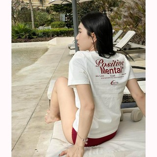 Áo thun nữ POSITIVE MENTAL baby tee áo babytee trơn basic form ôm chất thun 230gsm y2k [A247]