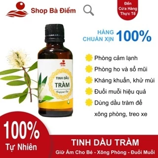 Tinh Dầu Tràm Nguyên Chất 100%, Dầu Tràm Cho Bé Phòng Ho, Nghẹt Mũi, Côn Trùng Cắn, Giảm Hăm Hiệu Quả