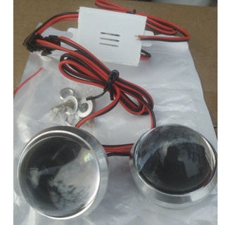 Đèn chớp nháy bi mắt trâu điện chung 12v 24v dùng cho ô tô, xe máy. ( GIÁ 1 BỘ)