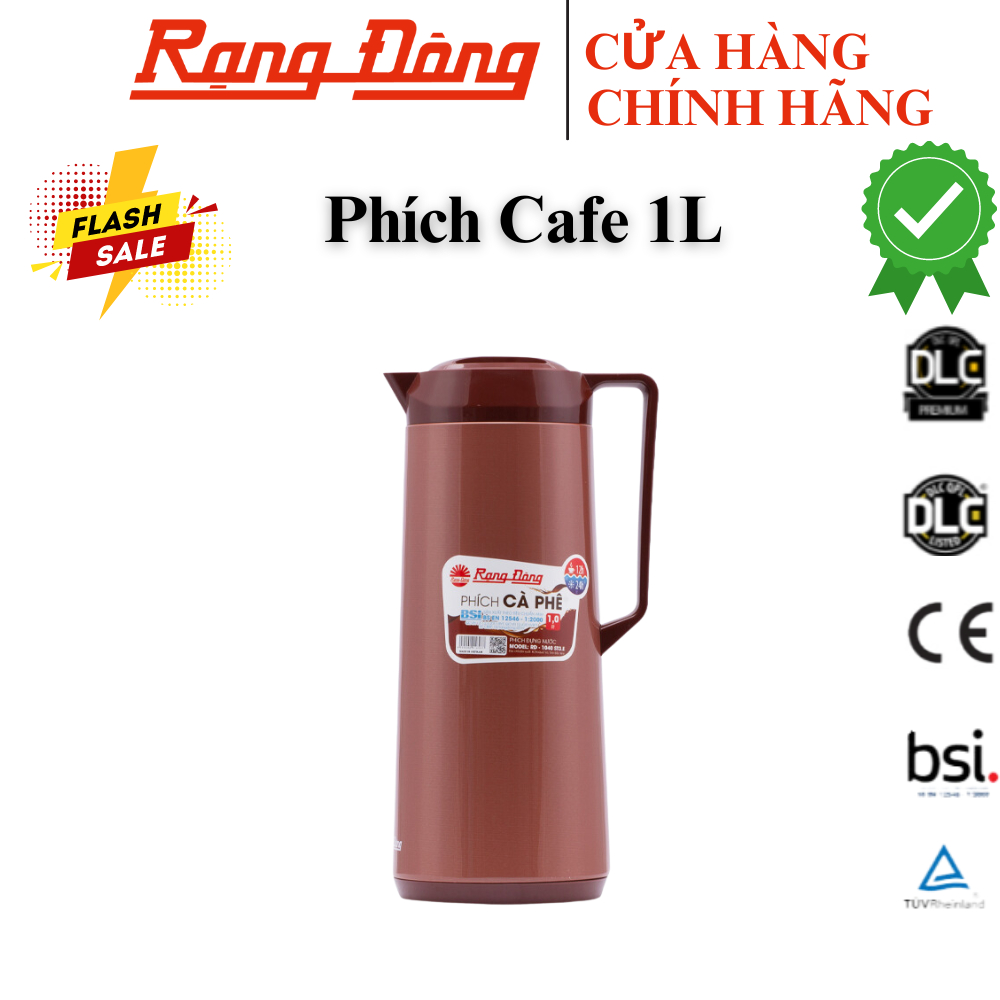 Phích nước Rạng Đông 1 lit inox cao cấp, Bình thuỷ mini giữ nhiệt ...