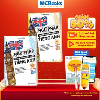 Sách - Combo Ngữ Pháp Và Giải Thích Ngữ Pháp Tiếng Anh Cơ Bản Và Nâng Cao 80/20 (Tập 1 + Tập 2)