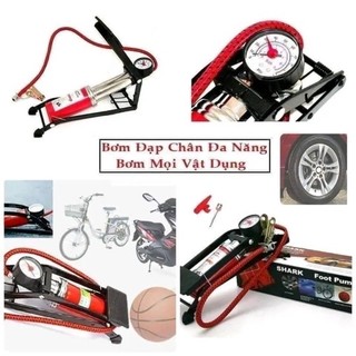 (freeship) Bơm Đạp Chân Xe Đạp, Xe Máy, Ô Tô, Bơm Phao, bơm Bóng Tiện Lợi loại lớn 29CM