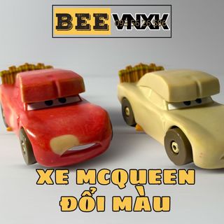 Mô hình Xe đổi màu Car Disney Pixar theo nhiệt độ nóng, lạnh hãng Mattel xuất dư, không hộp BEE VNXK