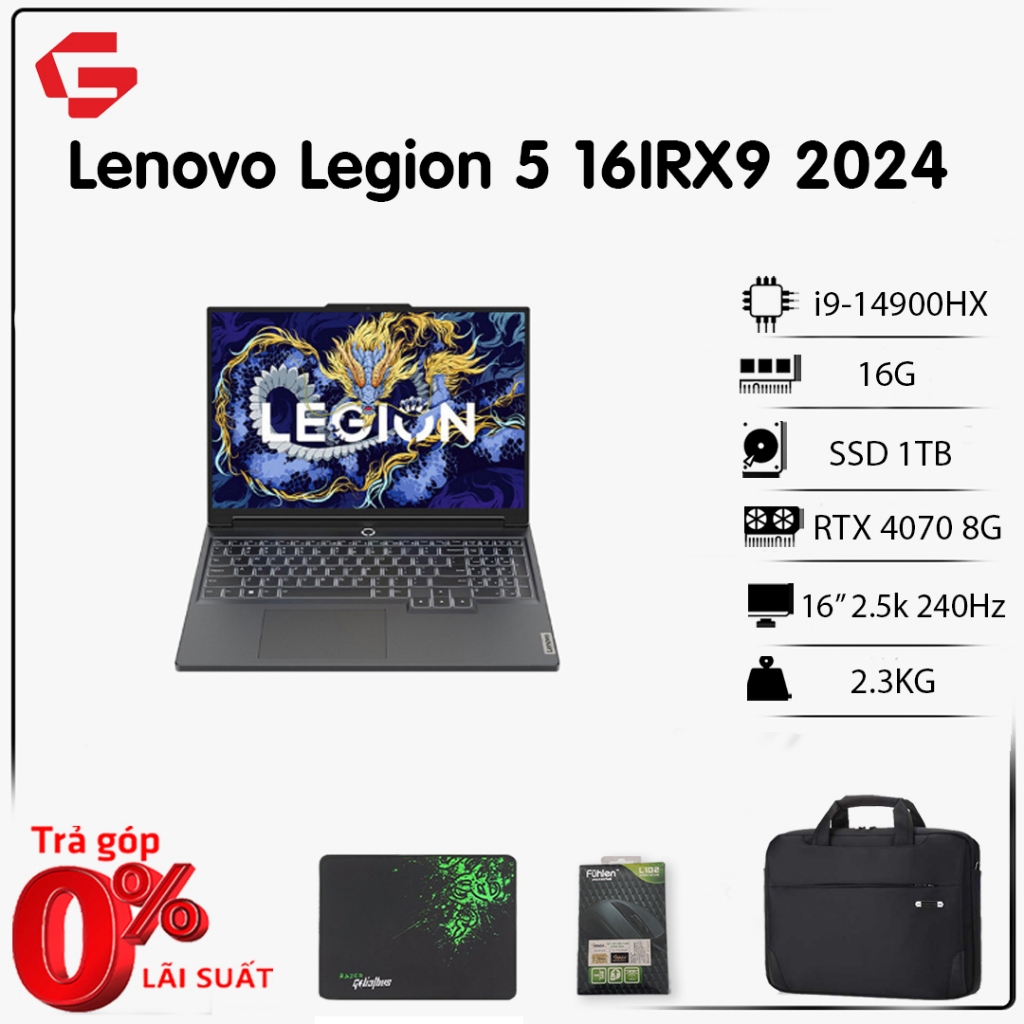 [New 2024] Laptop Lenovo Legion Pro 5 (Y9000P)( Core i914900HX, Ram