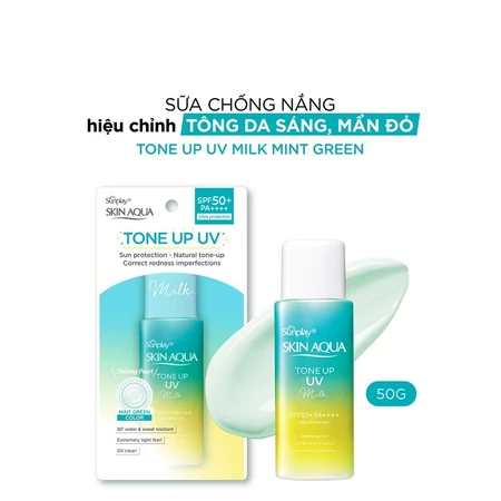 Sữa Chống Nắng Sunplay Hiệu Chỉnh Sắc Da Trung Hòa Khuyết Điểm Skin Aqua Tone Up UV Milk SPF50+ PA++++ 50g