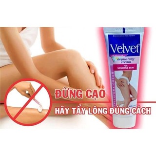 Kem tẩy lông velvet tẩy lông chân wax lông nách kem tẩy lông vùng kín tẩy lông nách đảm bảo k đau rát