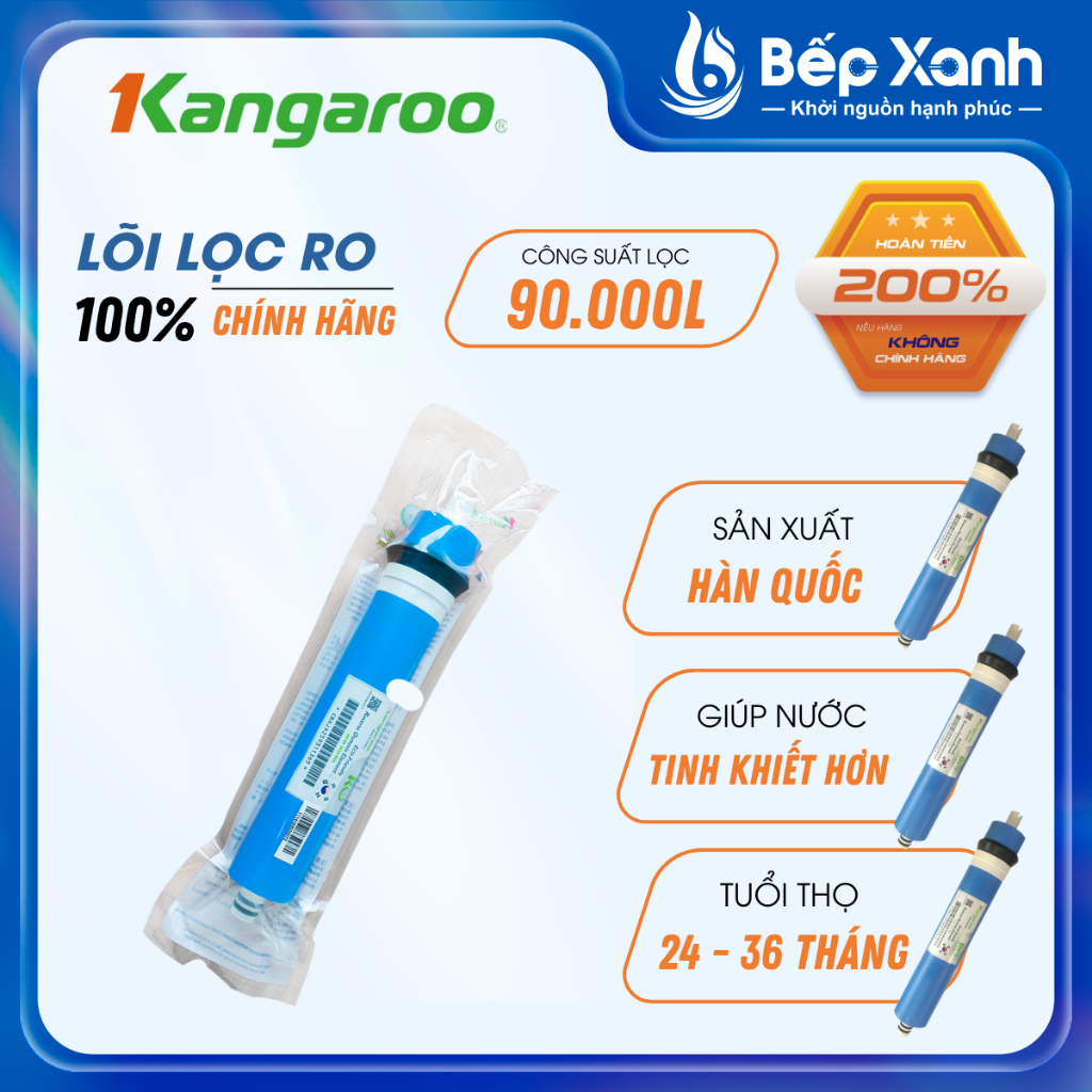 Ảnh Lõi lọc nước RO Kangaroo màng 50GDP - Hàng chính hãng 1