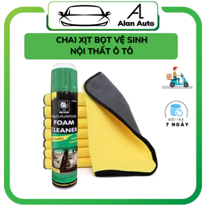 Chai xịt bọt vệ sinh ghế xe Ô Tô, Bình Xịt tẩy vệ sinh nội thất Foam Cleaner