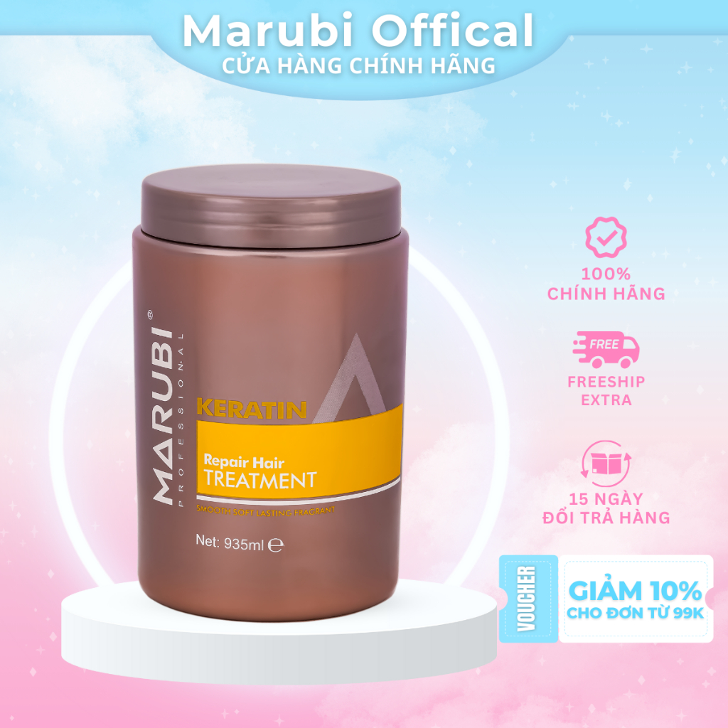 Marubi Ủ Tóc mượt tóc mượt tóc 435ml và 1000ml