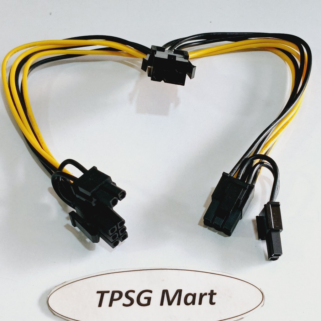 Cáp chia nguồn 6 Pin 1 ra 2 hoặc 6 Pin ra 8 Pin (2 đầu 8 Pin) / Nối dài ...