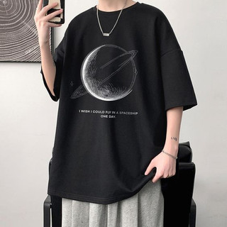 Áo Thun Nam Nữ Form Rộng Tay Lỡ Hình Hệ Hành Tinh, Áo Phông Unisex Chất Cotton65 Mát Mịn Thấm Hút Mồ Hôi #2024