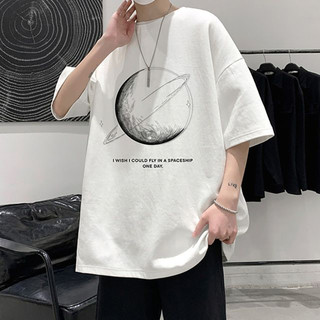 Áo Thun Nam Nữ Form Rộng Tay Lỡ Hình Hệ Hành Tinh, Áo Phông Unisex Chất Cotton65 Mát Mịn Thấm Hút Mồ Hôi #2024
