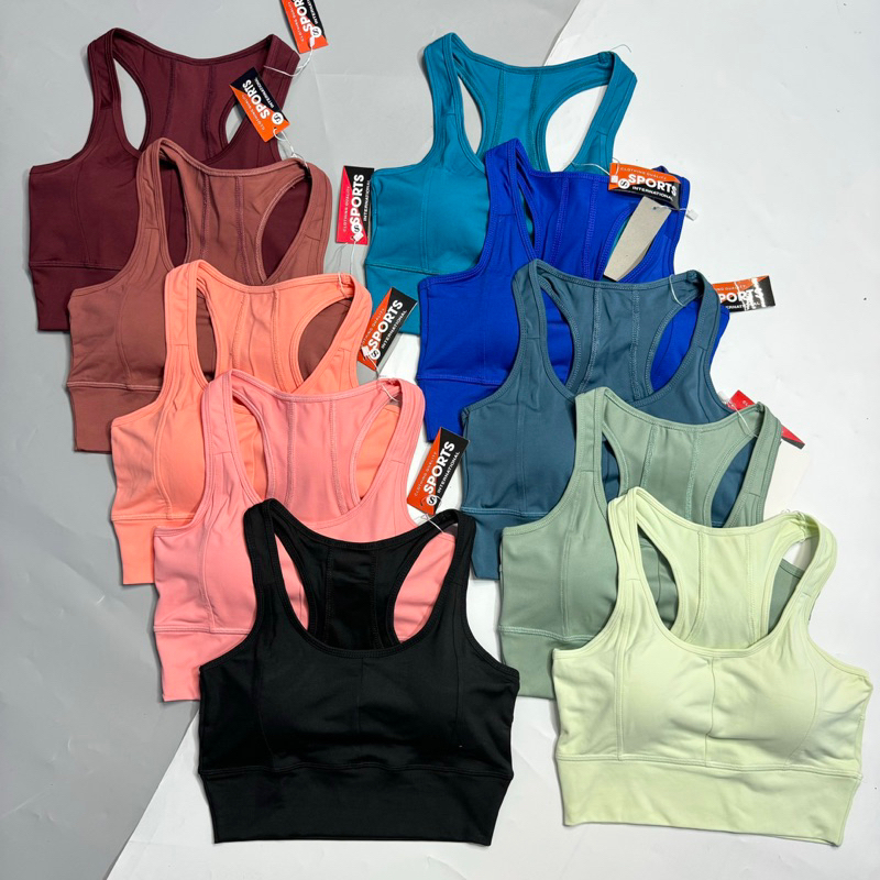 ÁO BRA TẬP GYM, YOGA, PICKLEBALL NỮ – ÁO BRA THỂ THAO THUN VIỀN TRƠN CT1 VẢI POLY 2 DA CAO CẤP