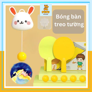 Đồ Chơi Bóng Bàn Treo Tường Thỏ Trắng Vũ Trụ Luyện Tập Phản Xạ Cho Bé Đồ Chơi Vận Động - PUPU HOUSE