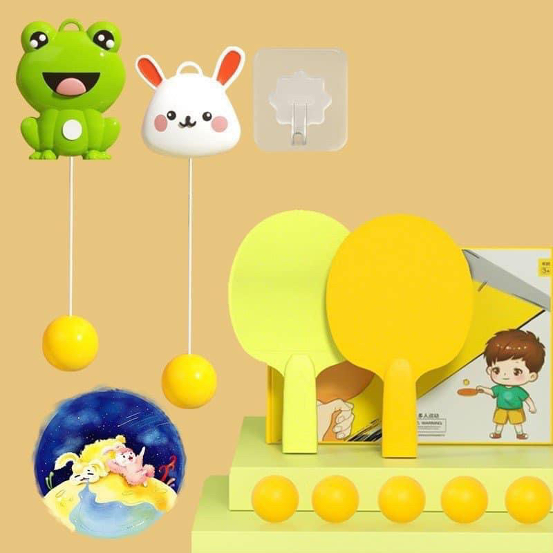 Đồ Chơi Bóng Bàn Treo Tường Thỏ Trắng Vũ Trụ Luyện Tập Phản Xạ Cho Bé Đồ Chơi Vận Động - PUPU HOUSE