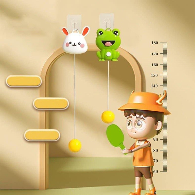Đồ Chơi Bóng Bàn Treo Tường Thỏ Trắng Vũ Trụ Luyện Tập Phản Xạ Cho Bé Đồ Chơi Vận Động - PUPU HOUSE