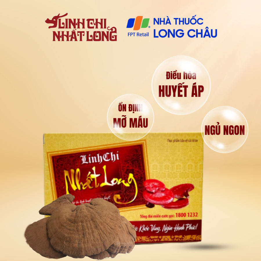 Trà Thảo Dược Linh Chi Nhất Long - Ổn Định Huyết Áp, Giảm Tiểu Đường, Men Gan Cao, Mỡ Máu, Ngủ Ngon