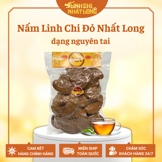 Nấm Linh Chi đỏ Nhất Long chính hãng, ổn định đường huyết và mỡ máu cao -Túi nguyên tai 1000gam