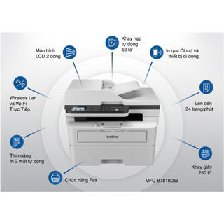 Máy in laser đen trắng Brother MFC 7810DW