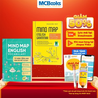 Sách - Combo Mindmap English Vocabulary và Mindmap English Grammar - PHIÊN BẢN ĐẶC BIỆT 2022 - Kèm khóa học chi tiết