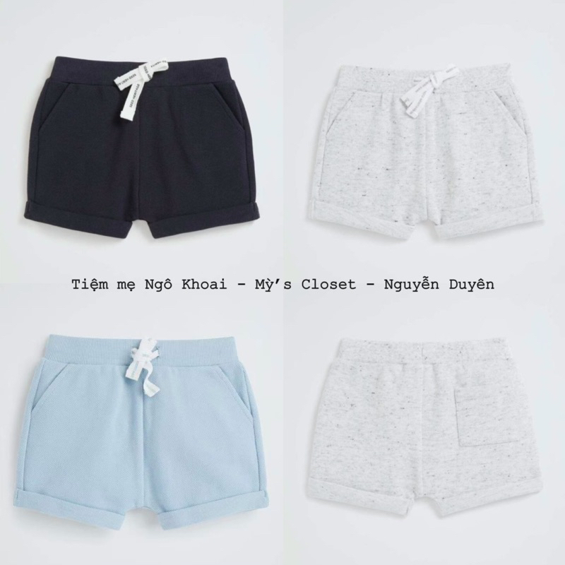 [MD93]  SEED Quần ngắn chất liệu cotton da cá mềm mát, thoáng khí cho bé