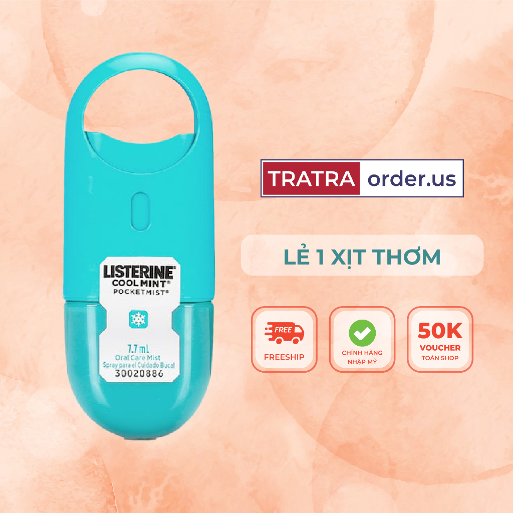 Xịt thơm miệng/Miếng ngậm Thơm Miệng Listerine Cool Mint | BigBuy360 - bigbuy360.vn