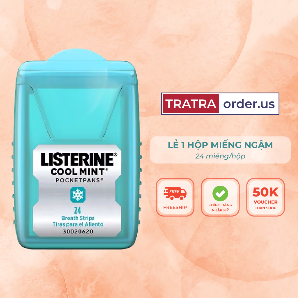 Xịt thơm miệng/Miếng ngậm Thơm Miệng Listerine Cool Mint | BigBuy360 - bigbuy360.vn