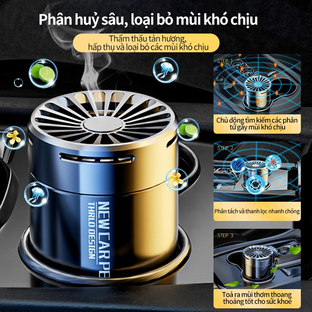 Sáp Thơm Ô Tô Cao Cấp - Nước Hoa Xe Hơi Chống Say, Khử Mùi và Làm Thơm Không Khí Ô Tô - Thiết kế sang trọng