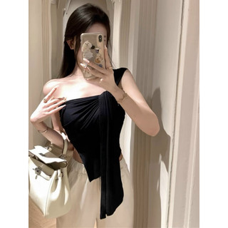 Áo thun cotton siêu giãn, thun lạnh mát, kiểu áo lệch 1 vai AT15
