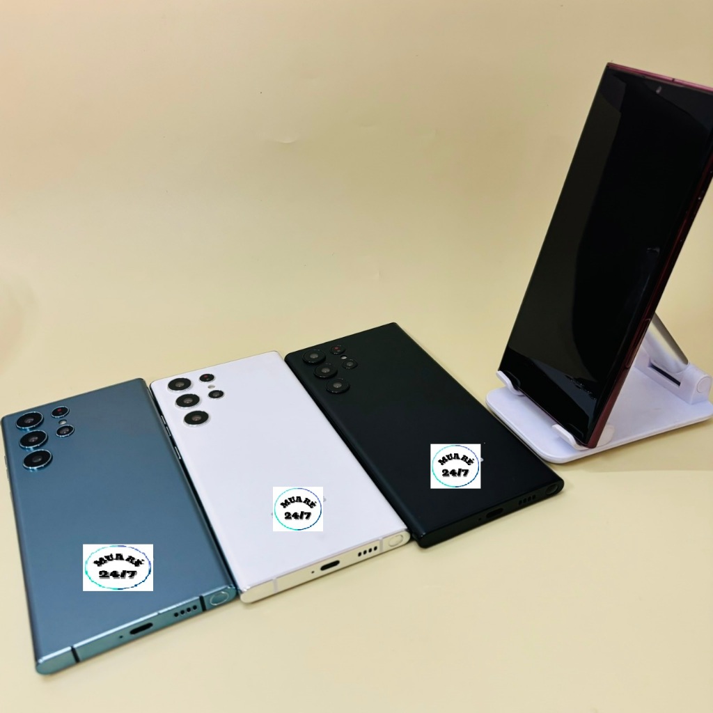 Mô hình samsung s22 ultra tỉ lệ 1:1 Dòng mô hình cao cấp mới nhất màu xanh, trắng, đen, đỏ tím