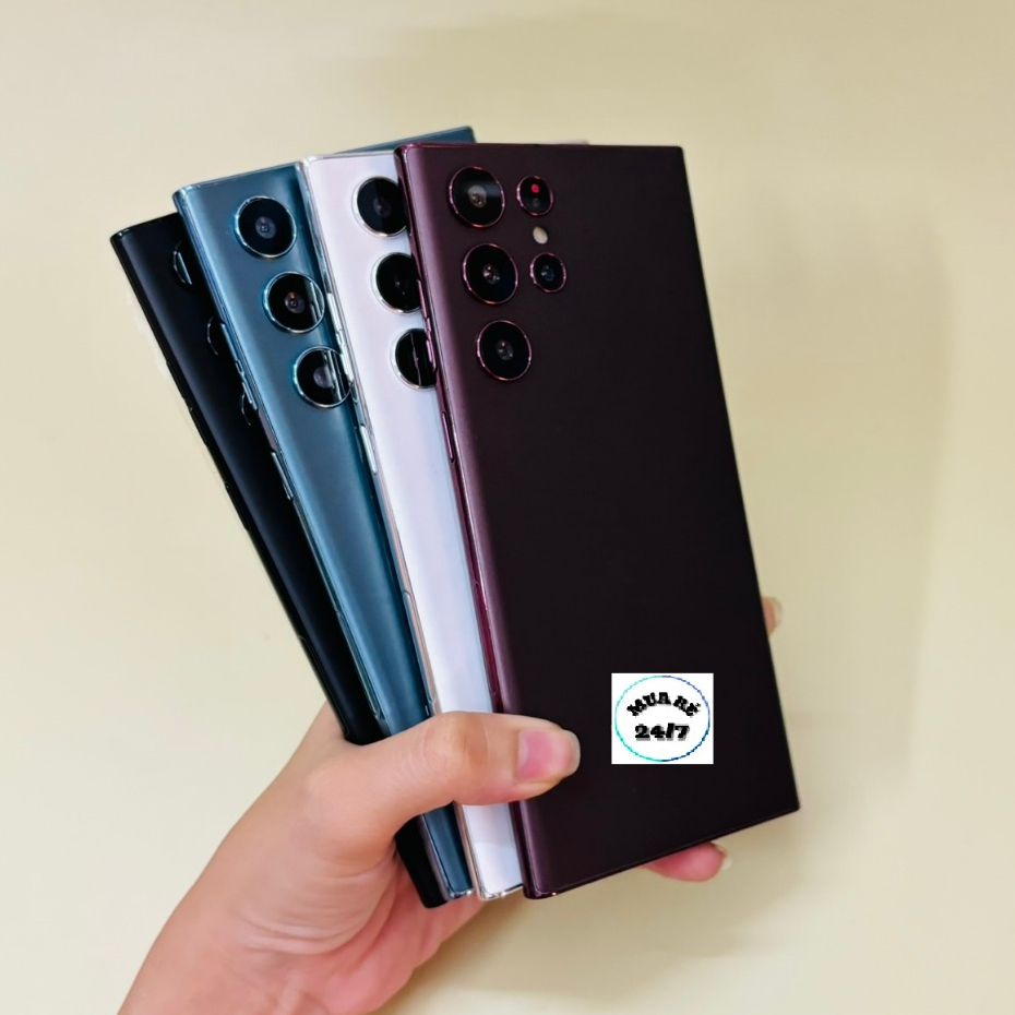 Mô hình samsung s22 ultra tỉ lệ 1:1 Dòng mô hình cao cấp mới nhất màu xanh, trắng, đen, đỏ tím