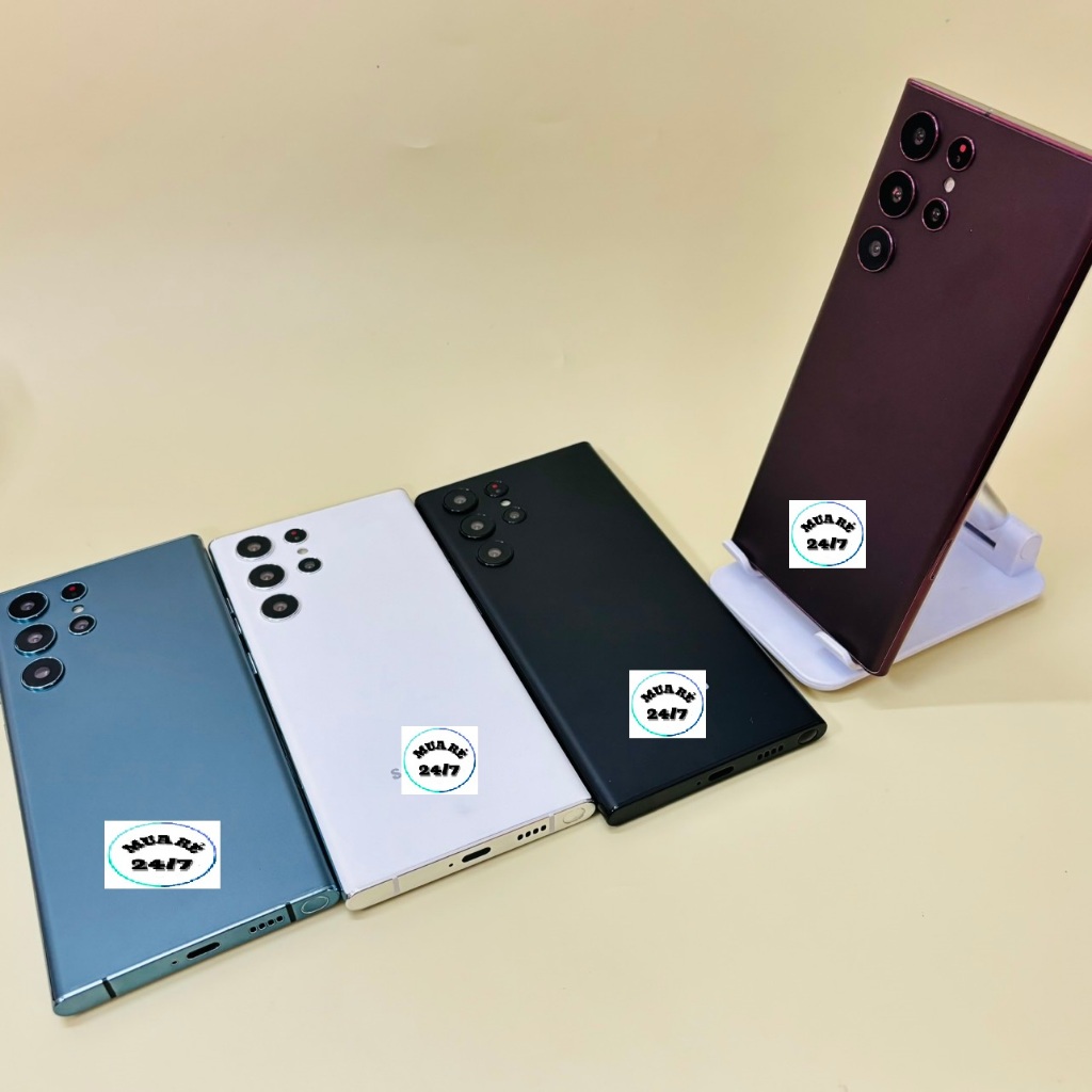 Mô hình samsung s22 ultra tỉ lệ 1:1 Dòng mô hình cao cấp mới nhất màu xanh, trắng, đen, đỏ tím