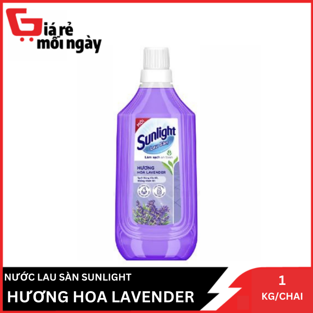 NƯỚC LAU SÀN SUNLIGHT HƯƠNG HOA LAVENDER CHAI 1KG | Shopee Việt Nam