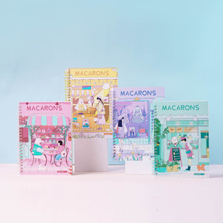 Sổ Lò Xo Kẻ Ngang A5/B5 200 Trang Gáy Xoắn CLASSMATE Macaron Girls Dùng Ghi Chép, Take Note, Planner 20-002A5/B5