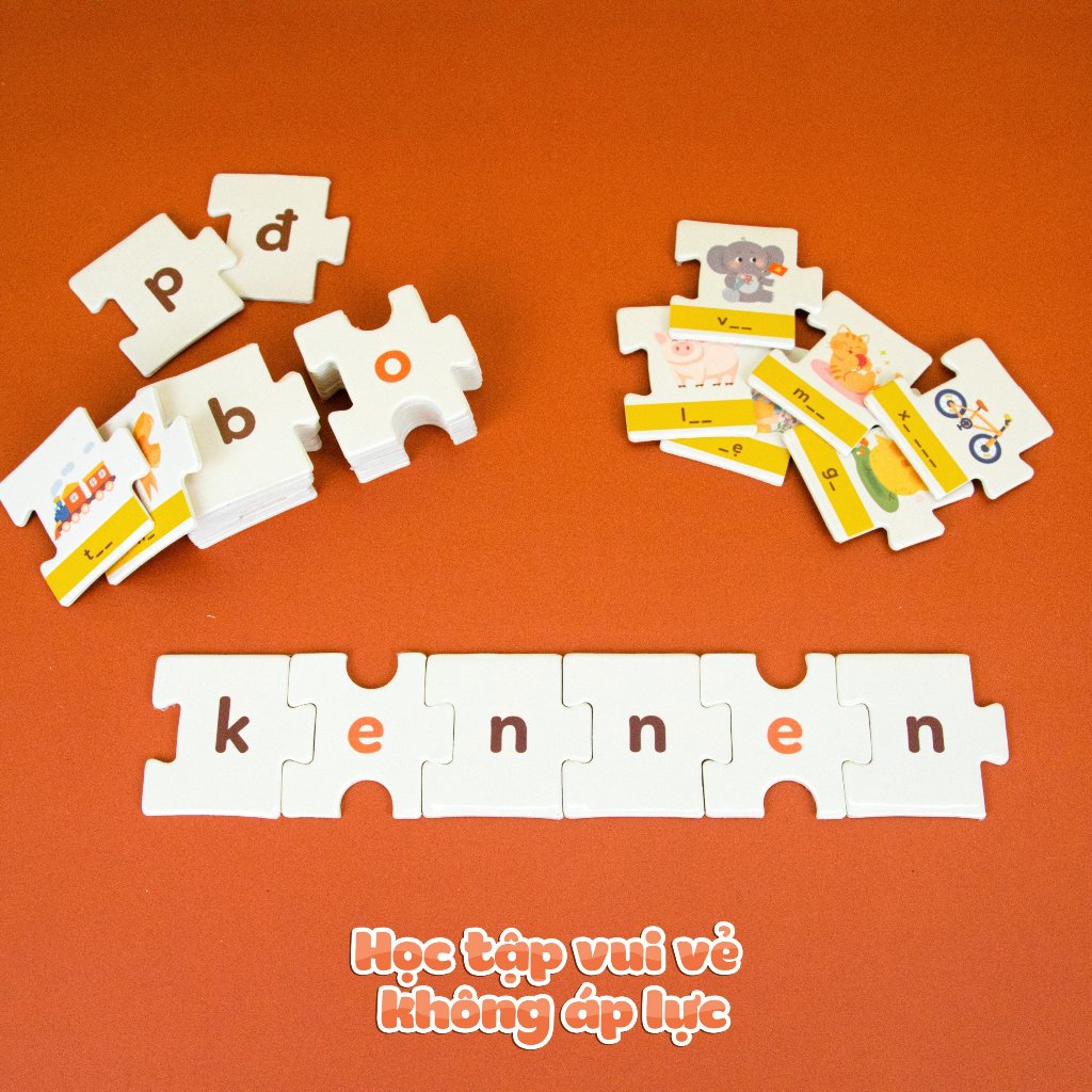 Puzzle học chữ và đánh vần Tiếng Việt - Kennen Match it