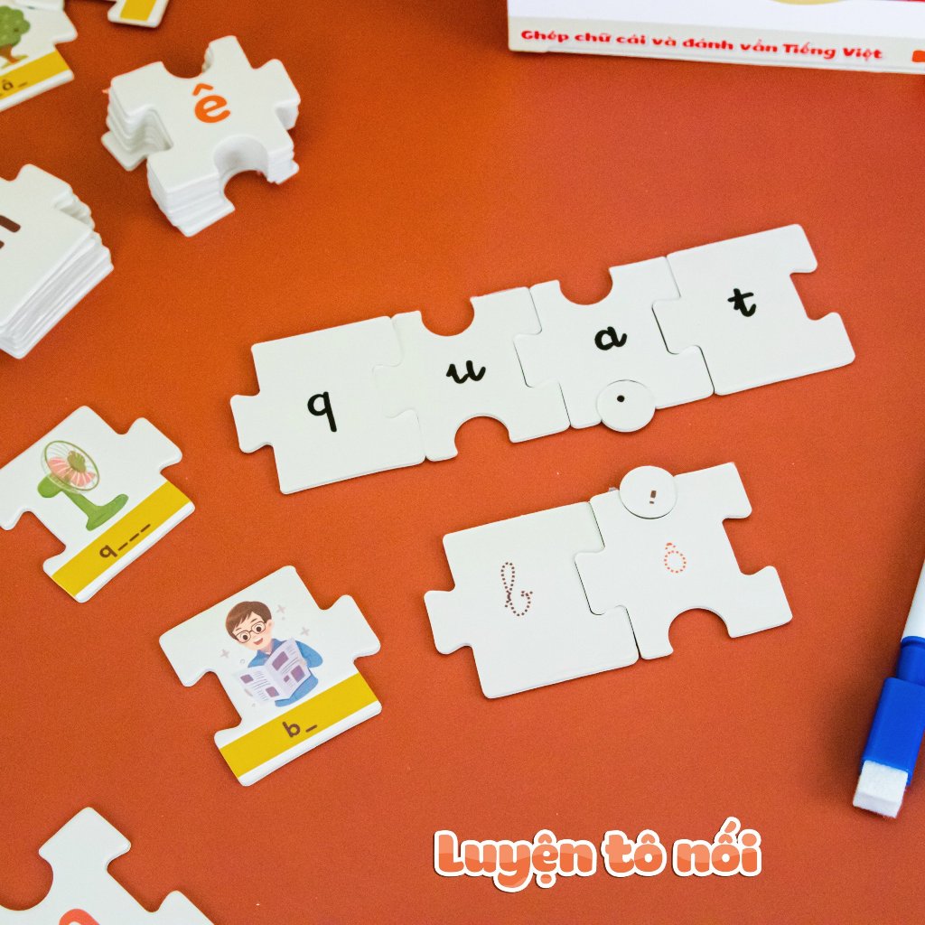 Puzzle học chữ và đánh vần Tiếng Việt - Kennen Match it